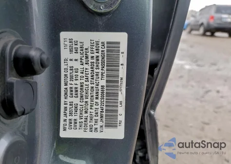2012 Honda Civic Hybrid from USA, damaged, VIN JHMFB4F22CS006698